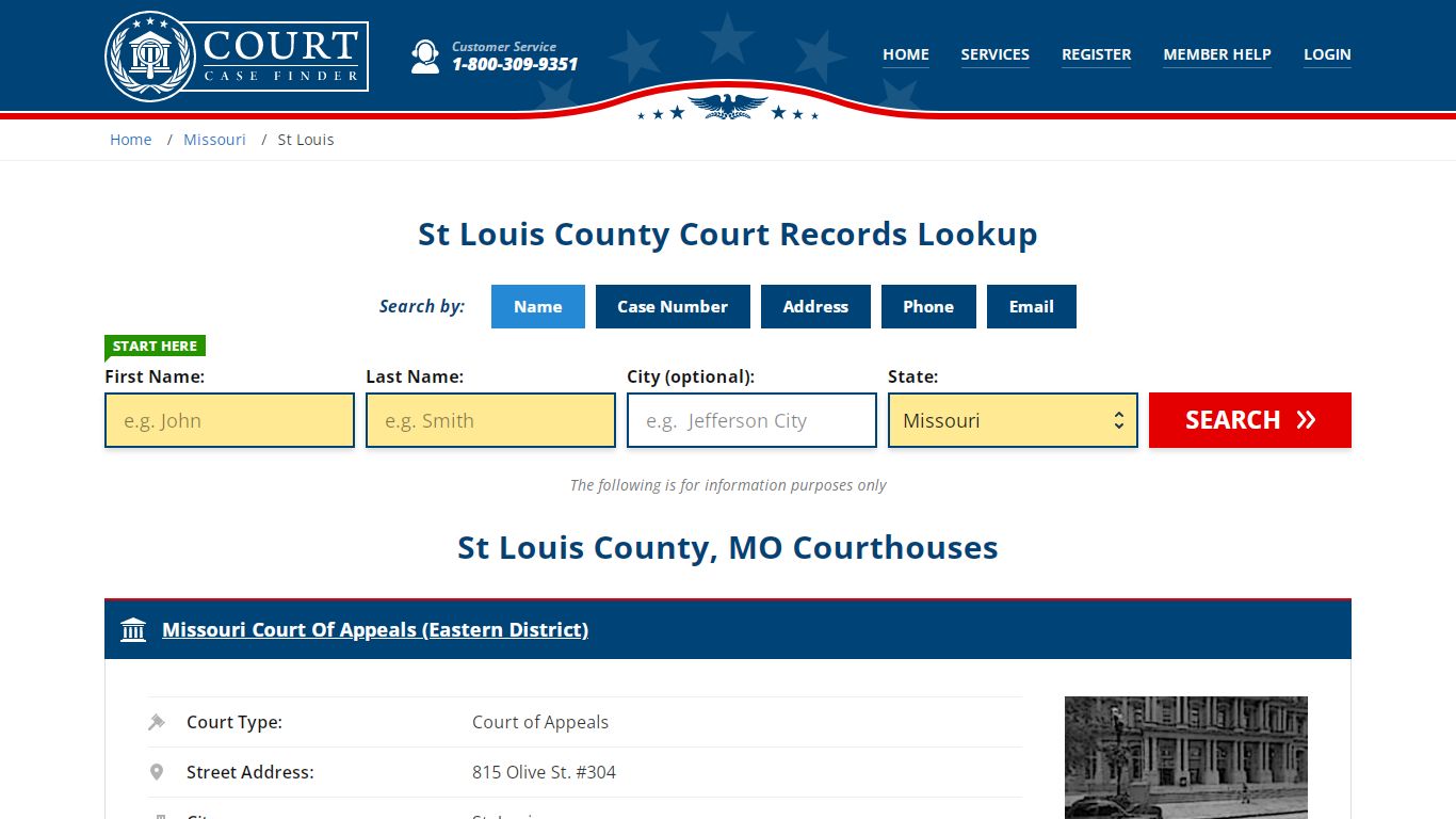 St Louis County Court Records | MO Case Lookup